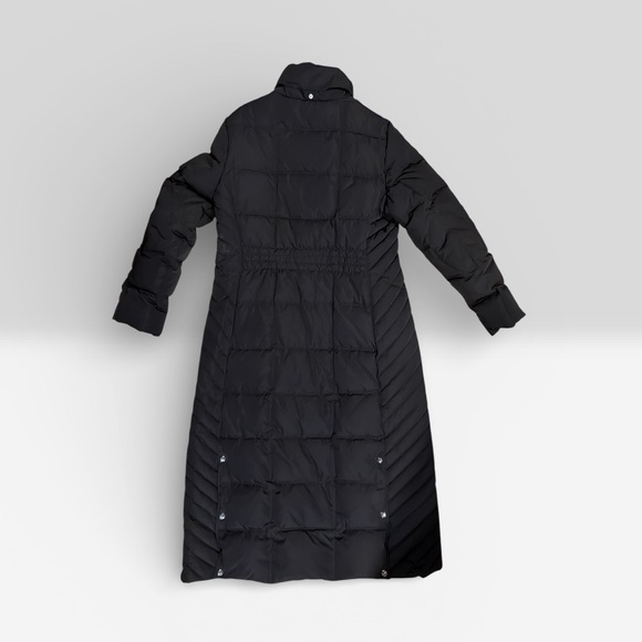 Tommy Hilfiger Black Maxi Long Puffer Coat Quilted Winter Jacket Size L - Picture 2 of 12